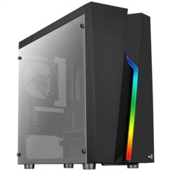 Κουτί Μέσος Πύργος ATX Aerocool Bolt Mini RGB Μαύρο Πολύχρωμο