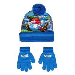 Καπέλο και Γάντια Sonic Μπλε
