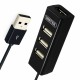 Hub USB 3 Θύρες Unitek Y-2140 Μαύρο Hub USB 3 Θύρες Unitek Y-2140 Μαύρο