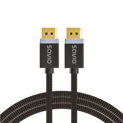 Καλώδιο DisplayPort Savio CL-166 Μαύρο 2 m