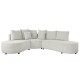Καναπές DKD Home Decor Λευκό Ξύλο Σύγχρονη 250 x 241 x 66 cm Καναπές DKD Home Decor Λευκό Ξύλο Σύγχρονη 250 x 241 x 66 cm
