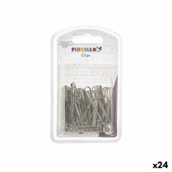 Κούμπωμα Pincello 383 Ασημί Μέταλλο Μεγάλο (24 Μονάδες)