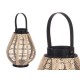 Lanterne Gift Decor D23028S Μαύρο Μπεζ Ξύλο Ύφασμα Γυαλί Lanterne 25 x 30 x 25 cm Με λαβή (x2) Lanterne Gift Decor D23028S Μαύρο Μπεζ Ξύλο Ύφασμα Γυαλί Lanterne 25 x 30 x 25 cm Με λαβή (x2)