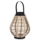 Lanterne Gift Decor D23028S Μαύρο Μπεζ Ξύλο Ύφασμα Γυαλί Lanterne 25 x 30 x 25 cm Με λαβή (x2) Lanterne Gift Decor D23028S Μαύρο Μπεζ Ξύλο Ύφασμα Γυαλί Lanterne 25 x 30 x 25 cm Με λαβή (x2)
