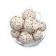 Set of Decorative Balls Καφέ Λευκό (12 Μονάδες) Set of Decorative Balls Καφέ Λευκό (12 Μονάδες)
