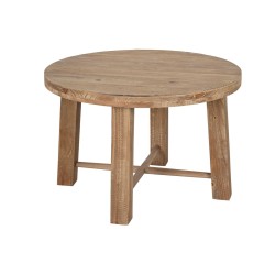 Βοηθητικό Τραπεζάκι Home ESPRIT Καφέ Έλατο Ξύλο MDF 80 x 80 x 53,5 cm