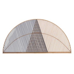 Κεφαλάρι κρεβατιού Gift Decor Καφέ Μαύρο Φυσικό 160 x 80,5 x 2 cm Τρίγωνο