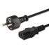 ΚαλώδιοΤροφοδοσίας Savio CL-138 Schuko IEC C13 Μαύρο 1,8 m