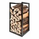 Βάση για Καυσόξυλα EDM 85766 Μαύρο Μέταλλο 33 x 33 x 68 cm Βάση για Καυσόξυλα EDM 85766 Μαύρο Μέταλλο 33 x 33 x 68 cm