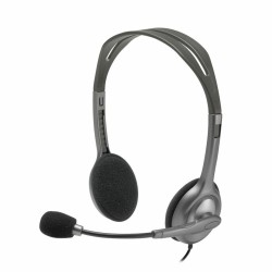 Ακουστικά Κεφαλής Logitech 981-000271 Μαύρο Ασημί