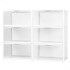 Stackable shoe box Max Home Λευκό x6 πολυπροπυλένιο ABS 35 x 18,5 x 27 cm