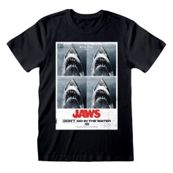 Μπλούζα με Κοντό Μανίκι Jaws Don´t Go In The Water Μαύρο Για άνδρες και γυναίκες