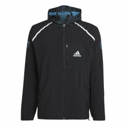 Ανδρικό Aθλητικό Mπουφάν Adidas Marathon For the Oceans Μαύρο