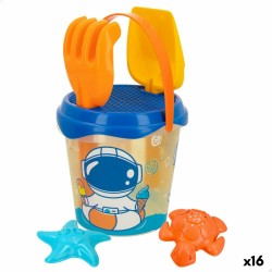 Σετ Παιχνιδιών για τη Παραλία Colorbaby Ø 18 cm πολυπροπυλένιο (16 Μονάδες)