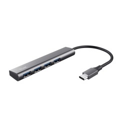 USB Hub Trust 24948 Γκρι 10 cm