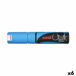 Δείκτες υγρής κιμωλίας Uni-Ball PWE-8K Μπλε Ανοιχτό Μπλε (6 Τεμάχια) (x6)