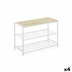 Ράφια Confortime 3 Ράφια Μέταλλο 60 x 30 x 43 cm (4 Μονάδες)