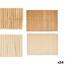 Σουπλά Kinvara Καφέ Ανοιχτό καφέ Bamboo 30 x 44 cm 3,5 x 30 x 3,5 cm (24 Μονάδες)