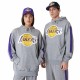 Unisex Φούτερ με Κουκούλα New Era LA Lakers NBA Colour Block Γκρι Unisex Φούτερ με Κουκούλα New Era LA Lakers NBA Colour Block Γκρι