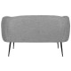 Καναπές DKD Home Decor Μαύρο Γκρι Αφρός Ξύλο Μέταλλο Βελούδο Scandi 129 x 75 x 73 cm Καναπές DKD Home Decor Μαύρο Γκρι Αφρός Ξύλο Μέταλλο Βελούδο Scandi 129 x 75 x 73 cm
