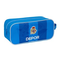 Θήκη Παπουτσιών Ταξιδιού R. C. Deportivo de La Coruña Μπλε 34 x 15 x 14 cm
