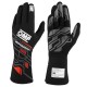 Men's Driving Gloves OMP SPORT Μαύρο/Κόκκινο S Men's Driving Gloves OMP SPORT Μαύρο/Κόκκινο S