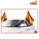 Car flag holder Colorbaby 45 x 30 cm Ισπανία 2 Τεμάχια 24 Μονάδες Car flag holder Colorbaby 45 x 30 cm Ισπανία 2 Τεμάχια 24 Μονάδες
