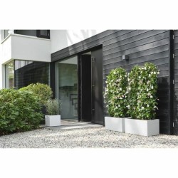 Βάζο Λουλουδιών Elho 29,5 x 29,5 x 49,5 cm Λευκό Πλαστική ύλη Τετράγωνο Σύγχρονη (Δωρεάν Μεταφορικά)
