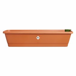 Βάζο Λουλουδιών Elho 20 x 78 x 17 cm Καφέ Πλαστική ύλη Τετράγωνο (Δωρεάν Μεταφορικά)