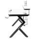 Γραφείο Gaming Huzaro HZ-Hero 5.0 White Λευκό Μαύρο Ίνες άνθρακα 120 x 60 cm Γραφείο Gaming Huzaro HZ-Hero 5.0 White Λευκό Μαύρο Ίνες άνθρακα 120 x 60 cm
