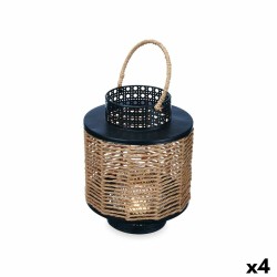 Lanterne Μαύρο Μέταλλο 17 x 23 x 17 cm (4 Μονάδες) ρατάν