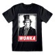 Unisex Μπλούζα με Κοντό Μανίκι Willy Wonka Wonka Μαύρο Unisex Μπλούζα με Κοντό Μανίκι Willy Wonka Wonka Μαύρο