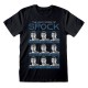 Unisex Μπλούζα με Κοντό Μανίκι Star Trek Many Mood Of Spock Μαύρο Unisex Μπλούζα με Κοντό Μανίκι Star Trek Many Mood Of Spock Μαύρο