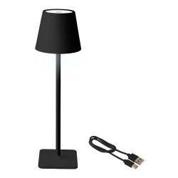 LED Επιτραπέζια Λάμπα Lumineo 894376 Μαύρο Μέταλλο 17 cm Επαναφορτιζόμενη
