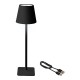 LED Επιτραπέζια Λάμπα Lumineo 894376 Μαύρο Μέταλλο 17 cm Επαναφορτιζόμενη