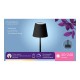LED Επιτραπέζια Λάμπα Lumineo 894376 Μαύρο Μέταλλο 17 cm Επαναφορτιζόμενη