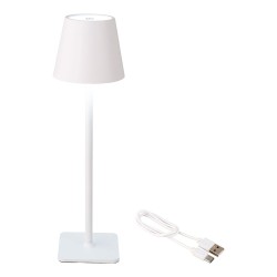 LED Επιτραπέζια Λάμπα Lumineo 894378 Λευκό Μέταλλο 37 cm Επαναφορτιζόμενη