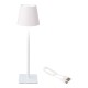 LED Επιτραπέζια Λάμπα Lumineo 894378 Λευκό Μέταλλο 37 cm Επαναφορτιζόμενη
