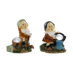 Γνωστή κήπου Home ESPRIT Πολύχρωμο 11,5 x 11 x 15,2 cm (x2)