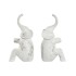 Bokstøtte Home ESPRIT Ρητίνη Ελέφαντας 14,5 x 9 x 29,5 cm