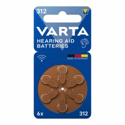 Μπαταρία ακουστικού Varta Hearing Aid 312 PR41 x6