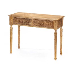 Έπιπλο για το Χωλ με 2 Συρτάρια Gift Decor 39 Καφέ 98 x 77 x 42 cm Φύλλα