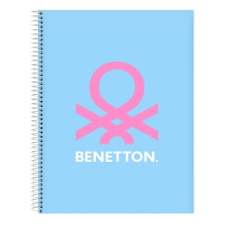 Σημειωματάριο Benetton Spring Sky μπλε A4 120 Φύλλα