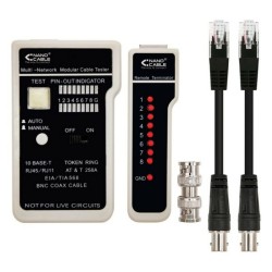 Άκαμπτο Καλώδιο Δικτύου UTP Κατηγορίας 6 RJ11/RJ12/RJ45, coaxial NANOCABLE 10.31.0303 Λευκό/Μαύρο