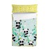 Σκανδιναβικό Σάκο με Γέμιση HappyFriday Moshi Moshi Panda Garden Blue Μπλε 105 x 200 cm