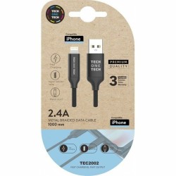 Lightning Καλώδιο Tech One Tech TEC2002 1 m Μαύρο