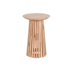 Βοηθητικό Τραπεζάκι Home ESPRIT Φυσικό ξύλο mindi 40 x 40 x 60 cm