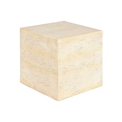 Βοηθητικό Τραπεζάκι Home ESPRIT Μπεζ Μαγνήσιο 40 x 40 x 40 cm