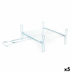 Γκριλ Quid Prepara Bbq Μέταλλο Ψευδάργυρος 30 x 35 cm Διπλή (5 Μονάδες)