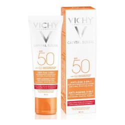 Αντιηλιακό Προσώπου Vichy VCH00115 Spf 50 3-σε-1 Αντιγήρανση